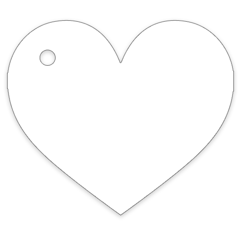 Bigliettino bomboniera a cuore