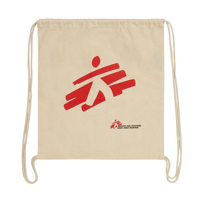 Zainetto ecru con logo MSF