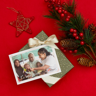 BIGLIETTO NATALE CON FOTO