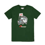 T-shirt bimbo verde macchinina