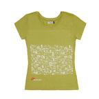 T-shirt solidale donna People verde felce
