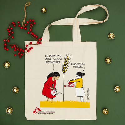 Shopper Mauro Biani per MSF