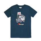 T-shirt per bimbo blu con macchinina MSF