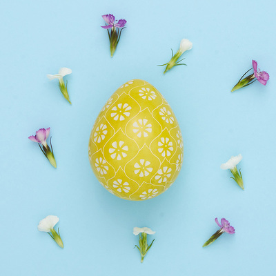 Uovo di pietra saponaria giallo