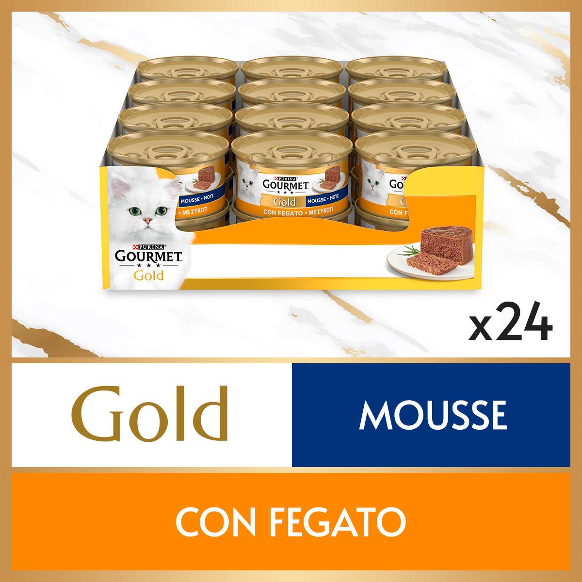 GOURMET® Gold Gatto Mousse con Fegato