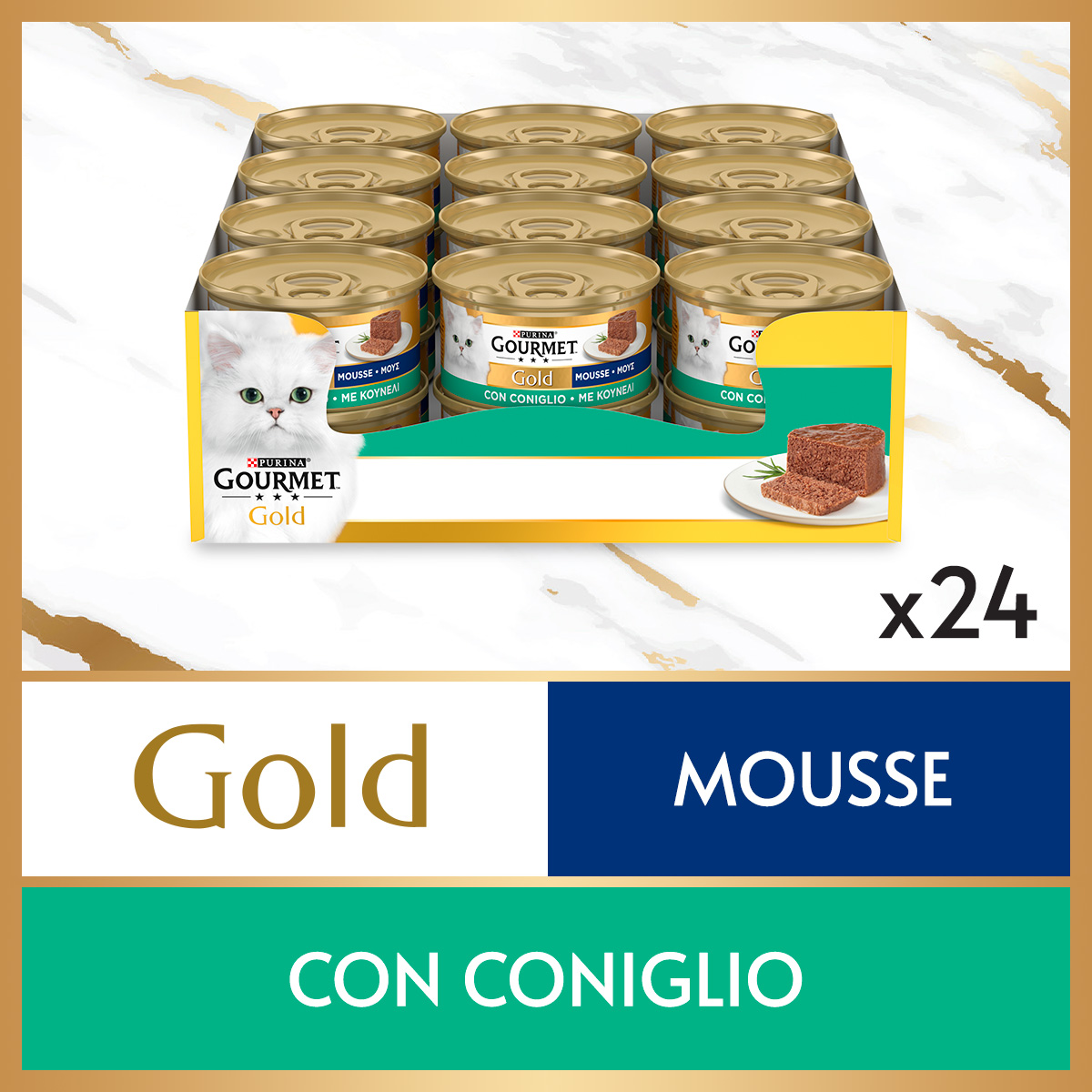 GOURMET® Gold Gatto Mousse con Coniglio