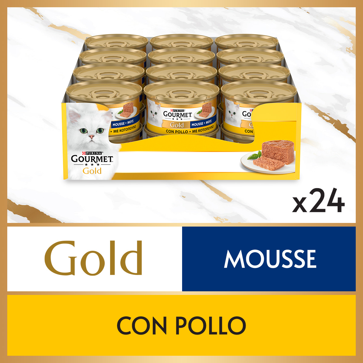 GOURMET® Gold Gatto Mousse con Pollo