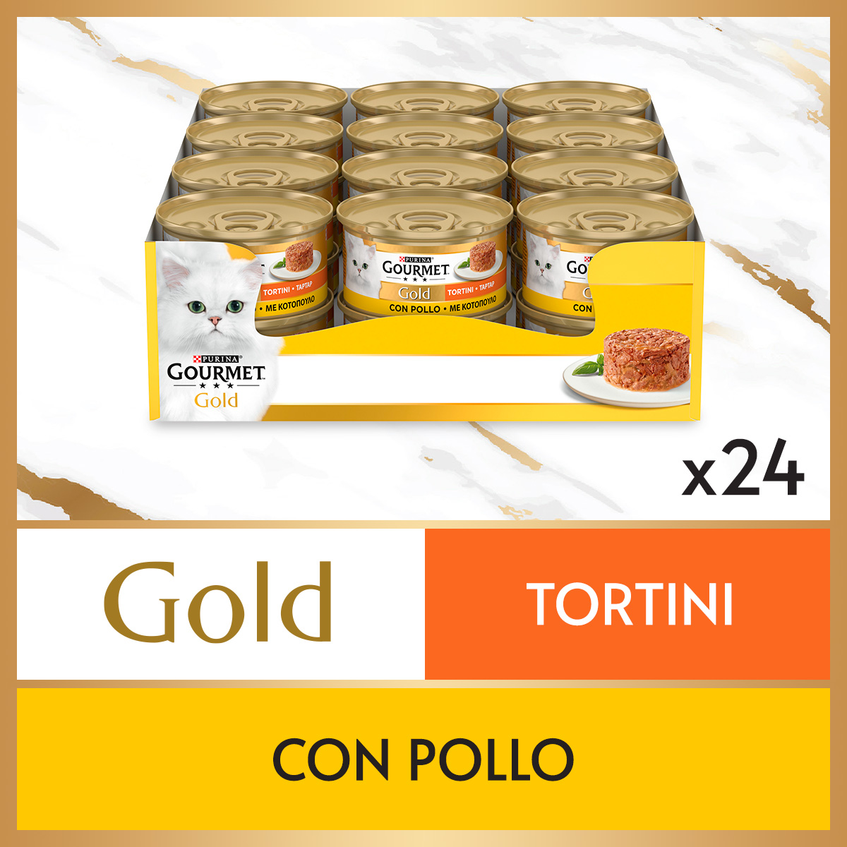 GOURMET® Gold Tortini Gatto con Pollo