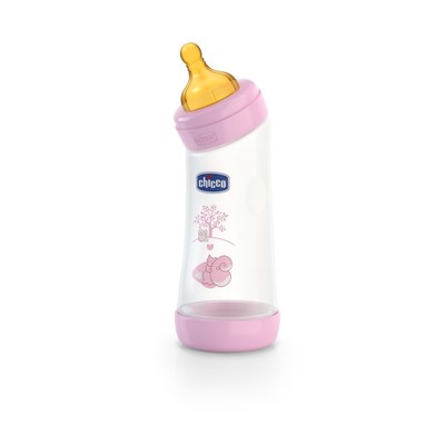 Biberão Angular 250ml Girl Borracha