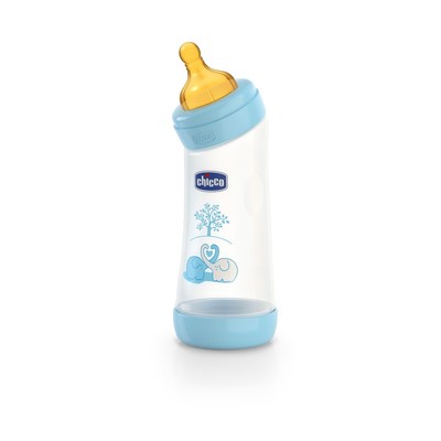 Biberão Angular 250ml Boy Borracha