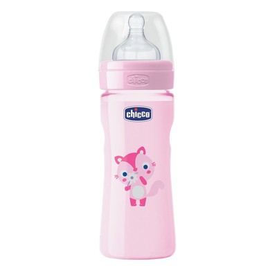 Biberão Colorido 250ml Girl Silicone