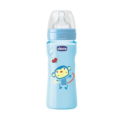 Biberão Colorido 330ml Boy Silicone