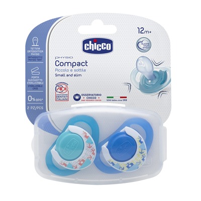 Chupeta Physio Compact Silicone Azul