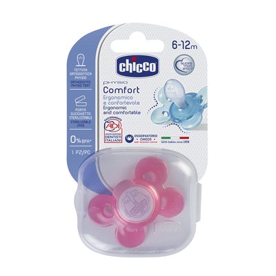 Chupeta Physio Comfort Rosa Silicone