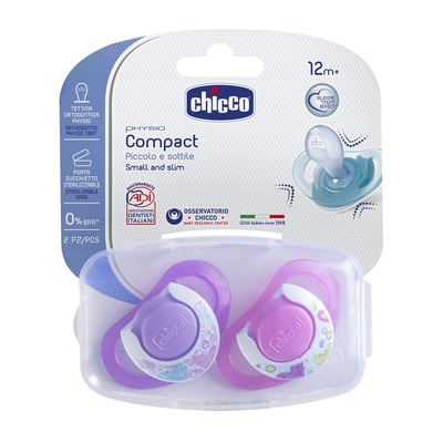 Chupetas Physio Compact Silicone Rosa