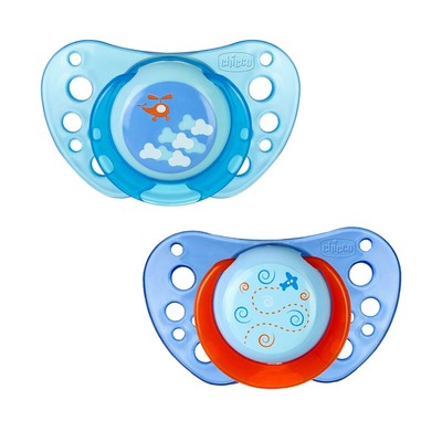 Chupetas Physio Air Azul Borracha 2 peças