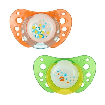Chupetas Physio Air lumi Borracha 2 peças