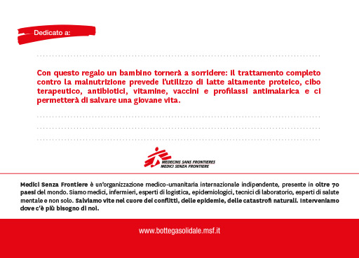 Trattamento per 2 bambini malnutriti