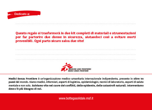 Due kit per un parto sicuro