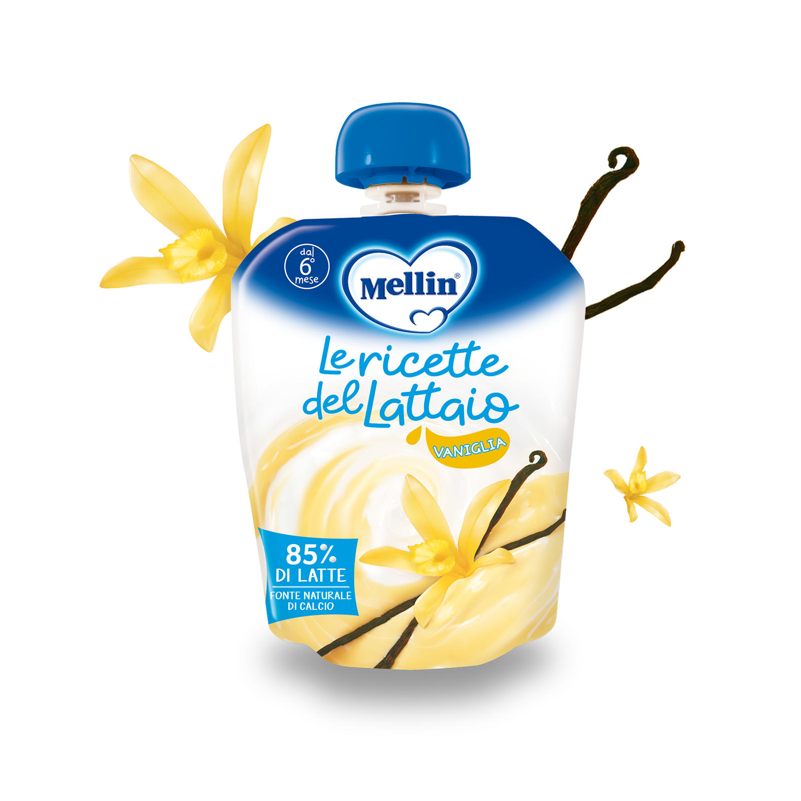 Merenda latte vaniglia Confezione da 85 g | Mellin