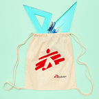 Zainetto ecru con logo MSF