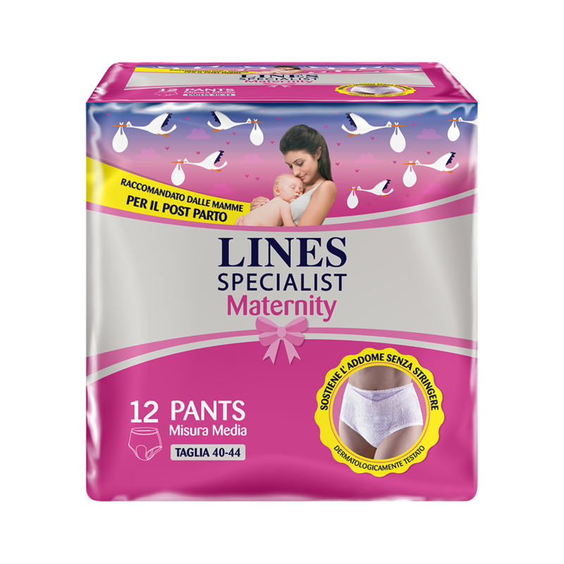 Acquista online Lines Specialist Pants Maternity | Linea prodotto Maternity. Mutandine Pants Maternity Post Parto - Acquisto minimo 2 pezzi