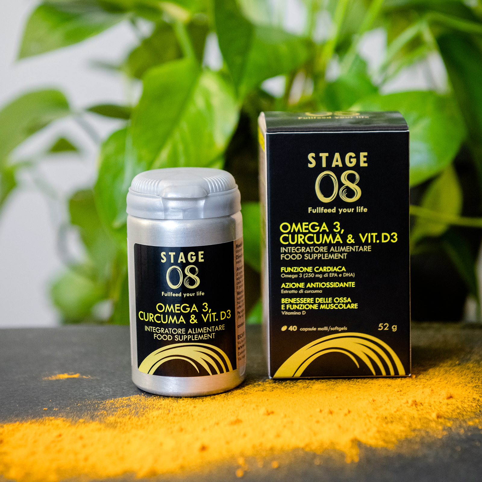 Omega 3, Curcuma, Vit D3