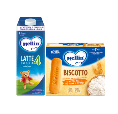 Latte Mellin Liquido 4 + Biscotto Classico 360 g