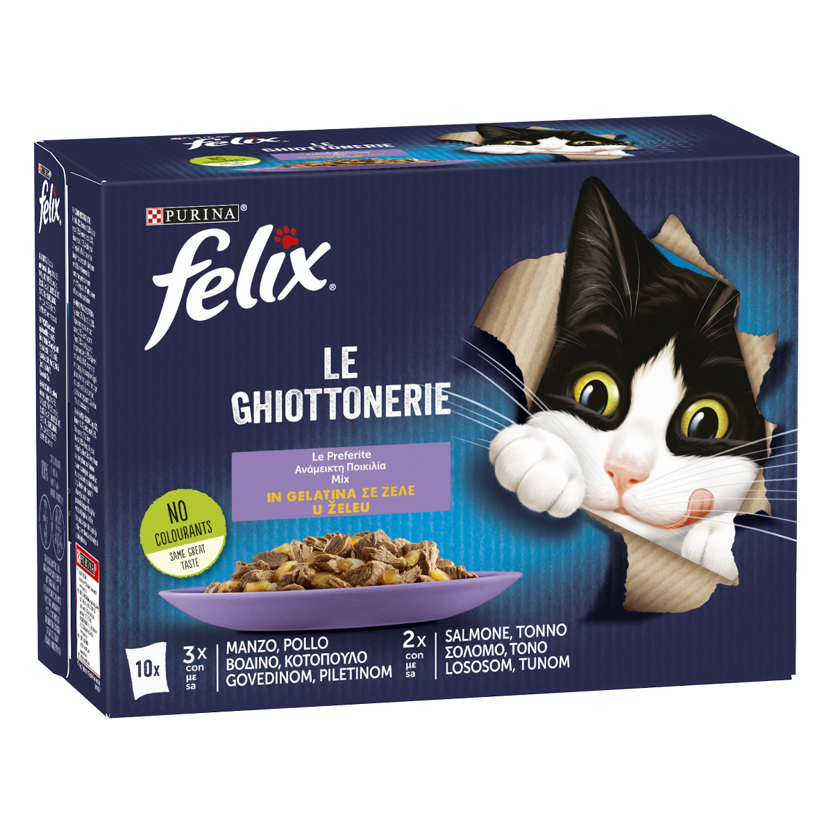 FELIX® Ghiottonerie Le Preferite - (Manzo/Pollo/Salmone/Tonno)