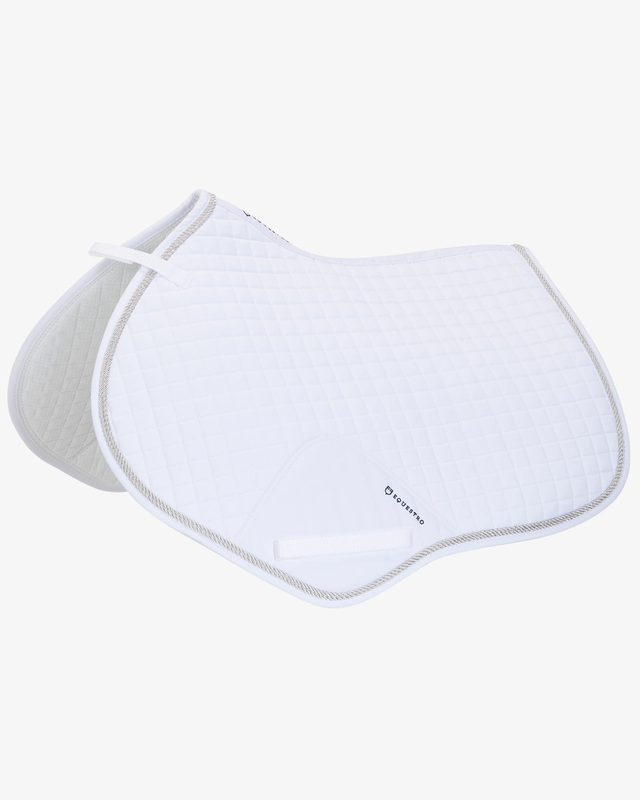 Shaped jumping saddle pad in cotton