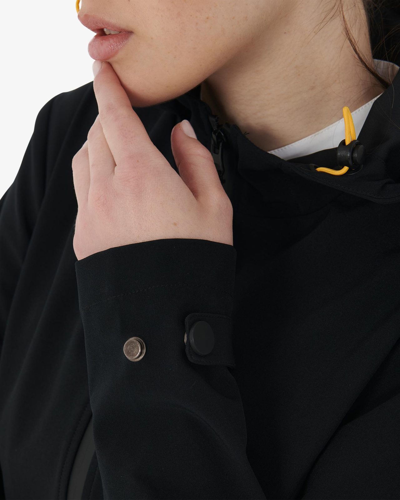 Giacca donna softshell slim fit zip antivento
