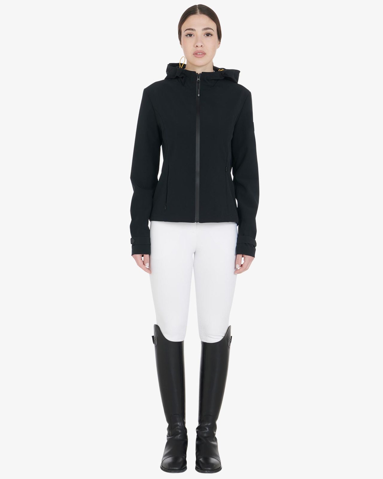 Giacca donna softshell slim fit zip antivento