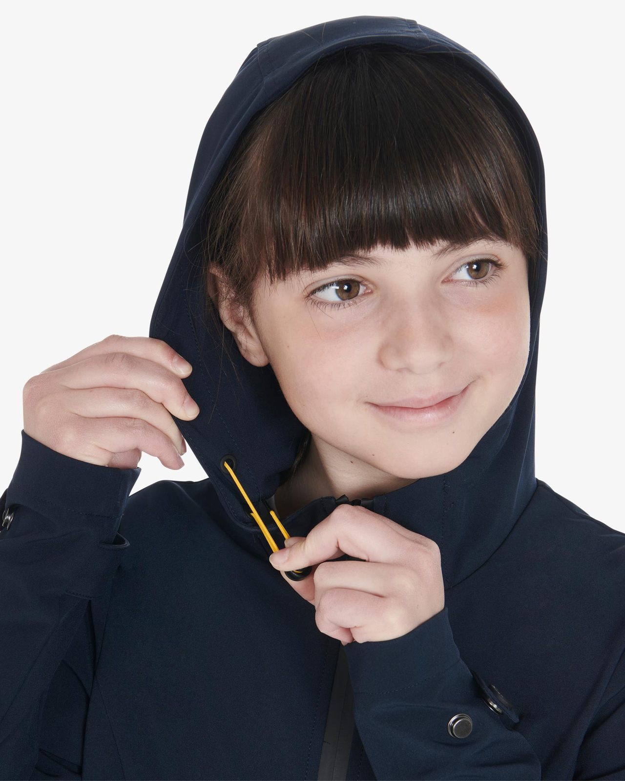 Kids' slim fit softshell jacket in technical fabric