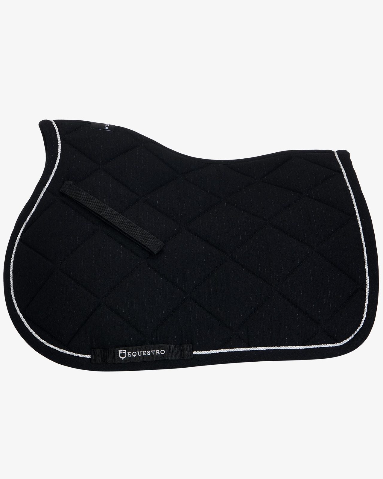 Jumping saddle pad in cotton with trimmings