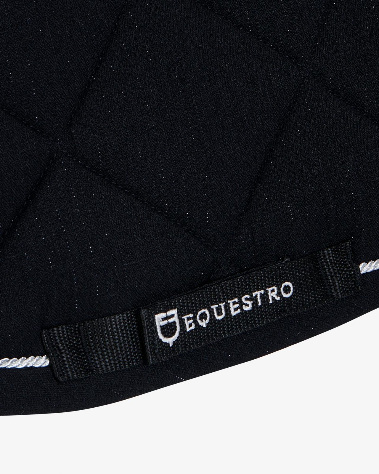 Jumping saddle pad in cotton with trimmings