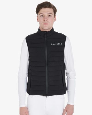 Men's vest in windproof technical fabric
