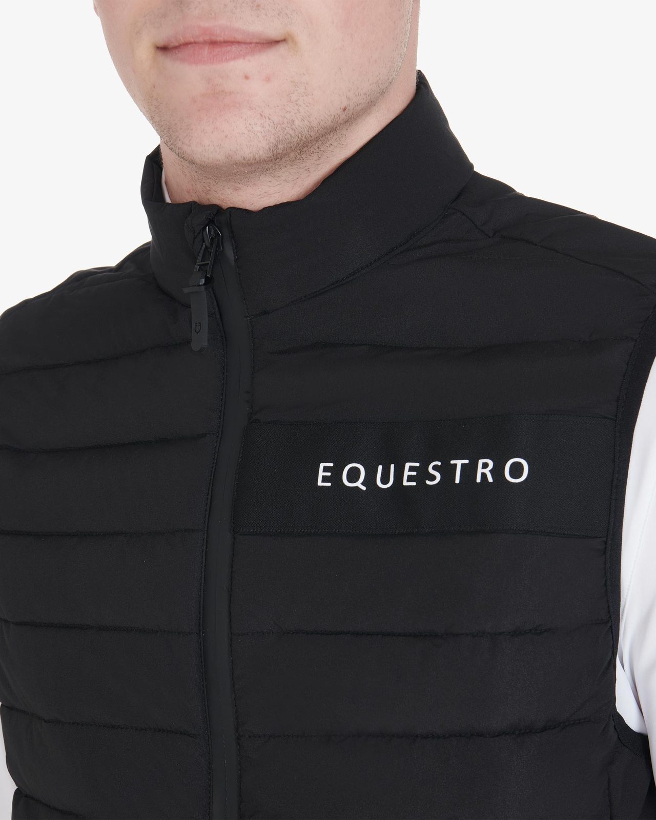 Men's vest in windproof technical fabric