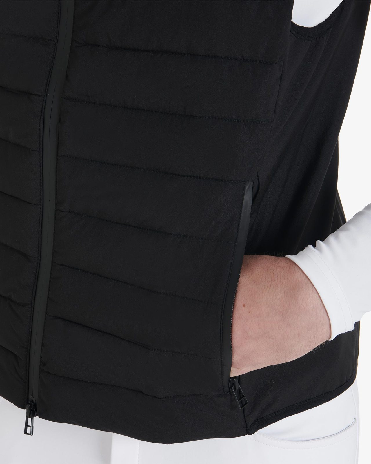 Men's vest in windproof technical fabric