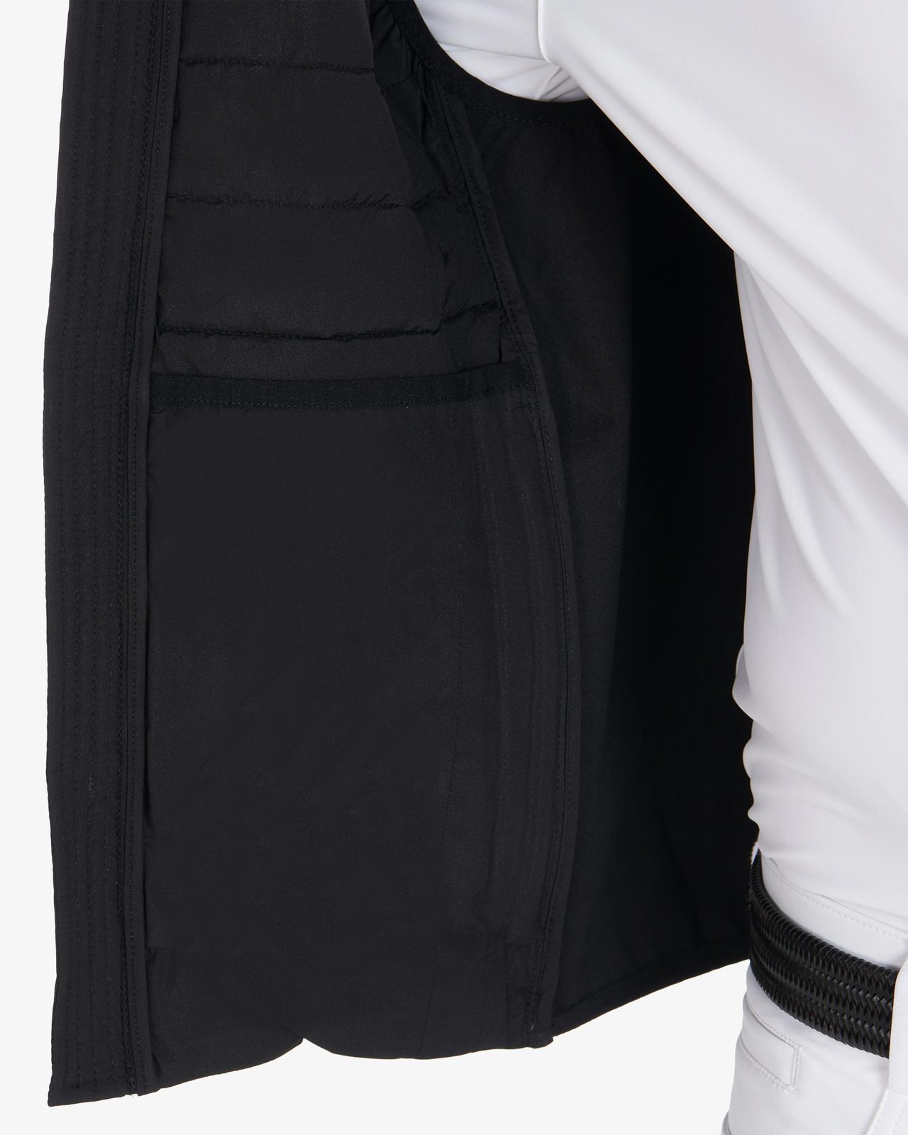 Men's vest in windproof technical fabric