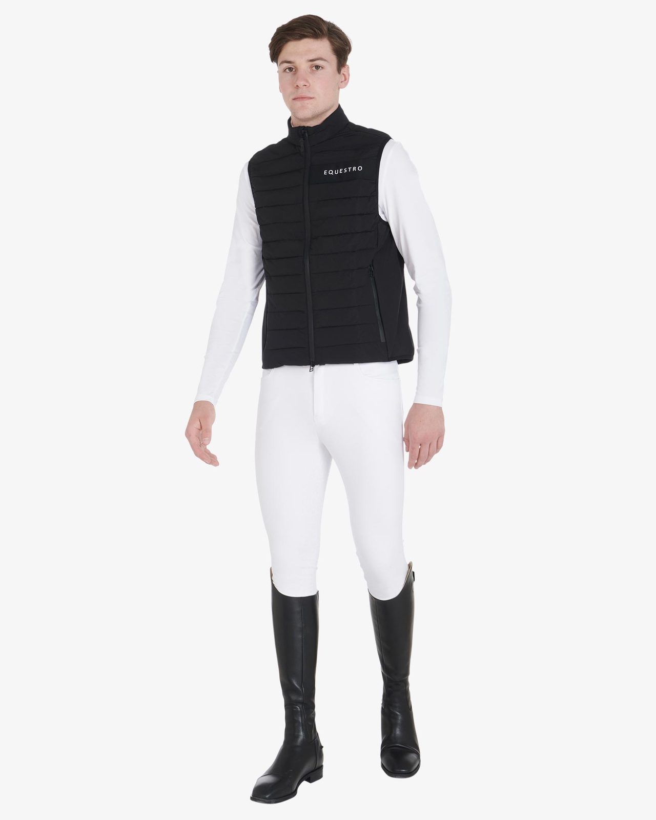 Men's vest in windproof technical fabric