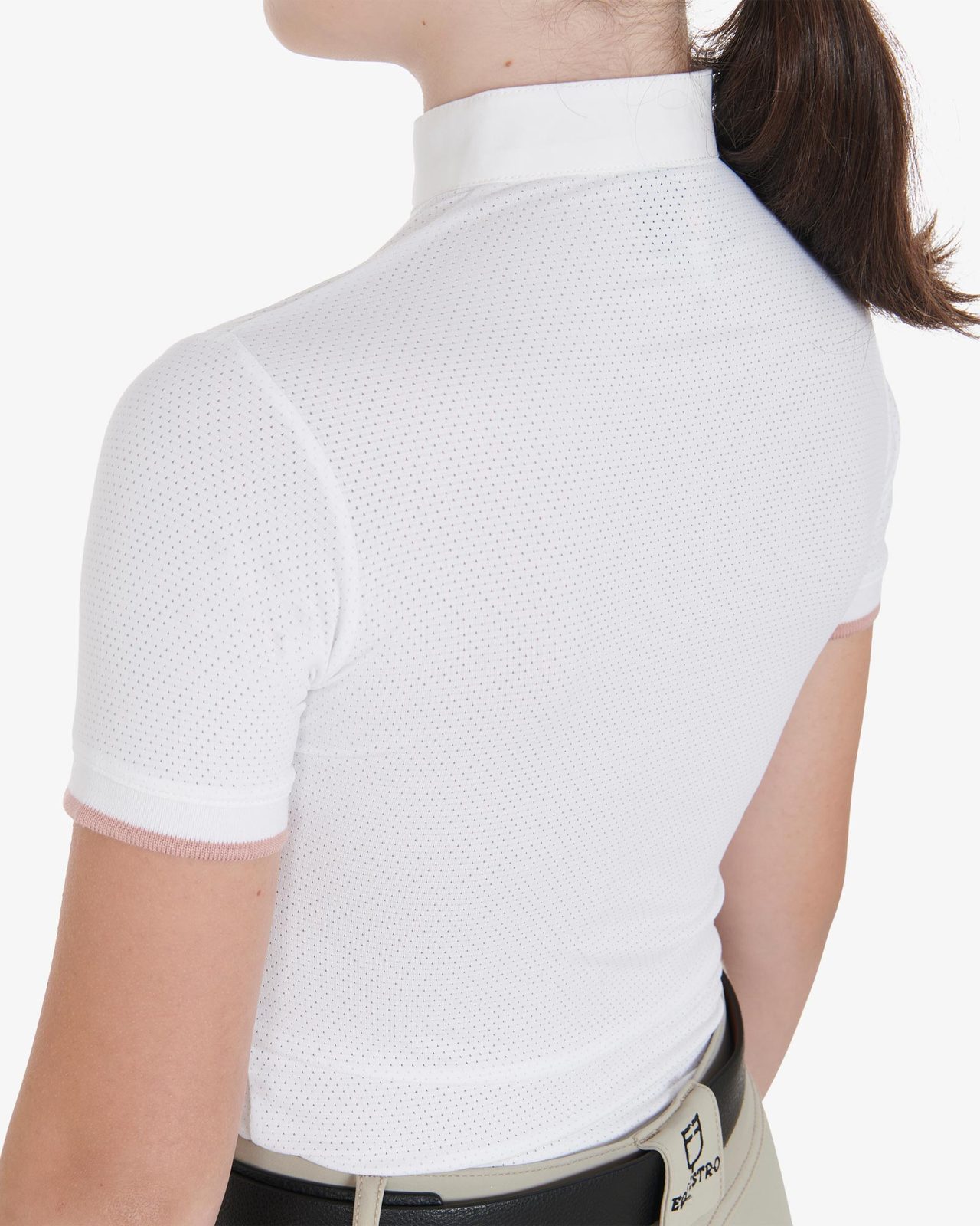 Polo bambina da concorso slim fit traspirante