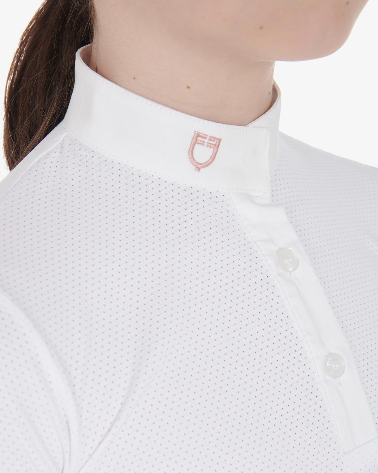 Polo bambina da concorso slim fit traspirante