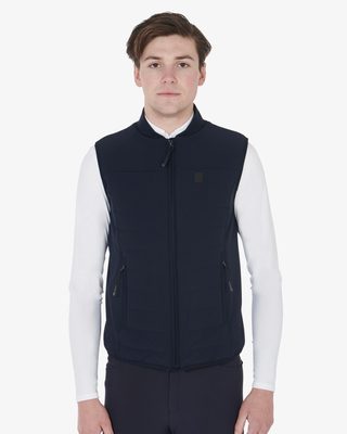 Men's vest in breathable technical fabric