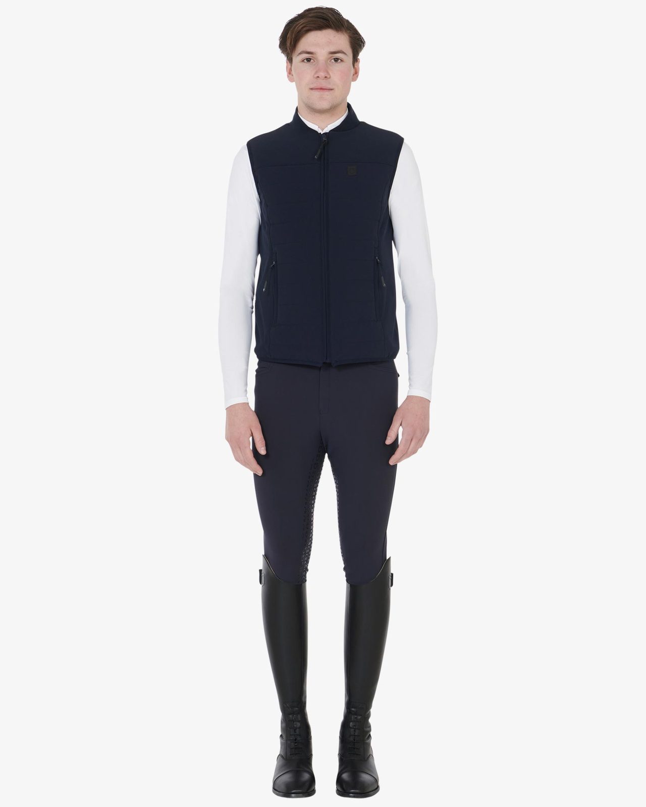 Men's vest in breathable technical fabric