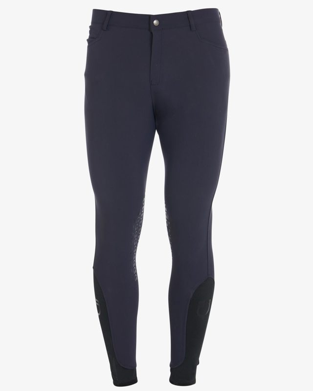 Men's slim fit grip breeches with logo