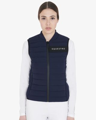 Women's vest in windproof technical fabric