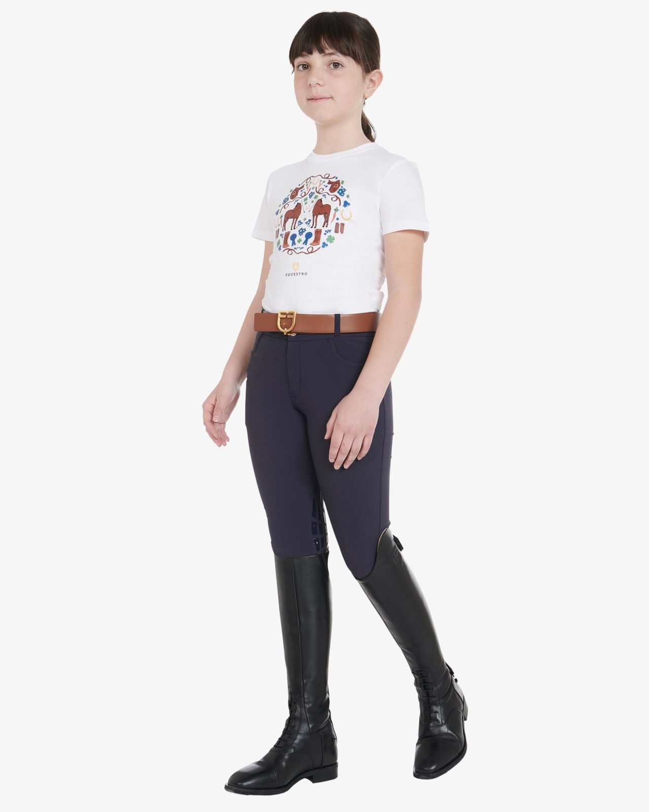 Kids' unisex breeches in technical fabric