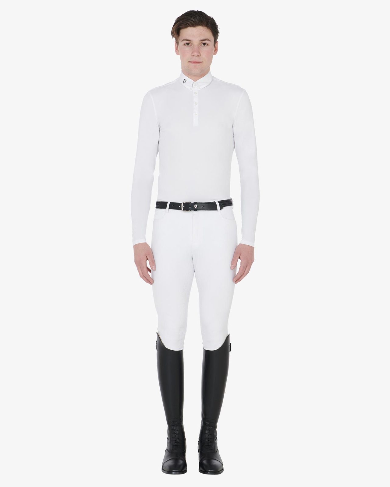 Polo uomo da concorso manica lunga