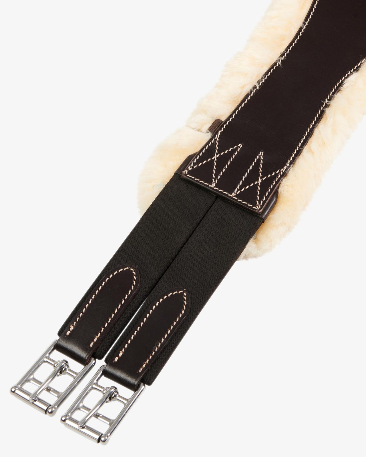 Jumping girth with belly guard for English saddle