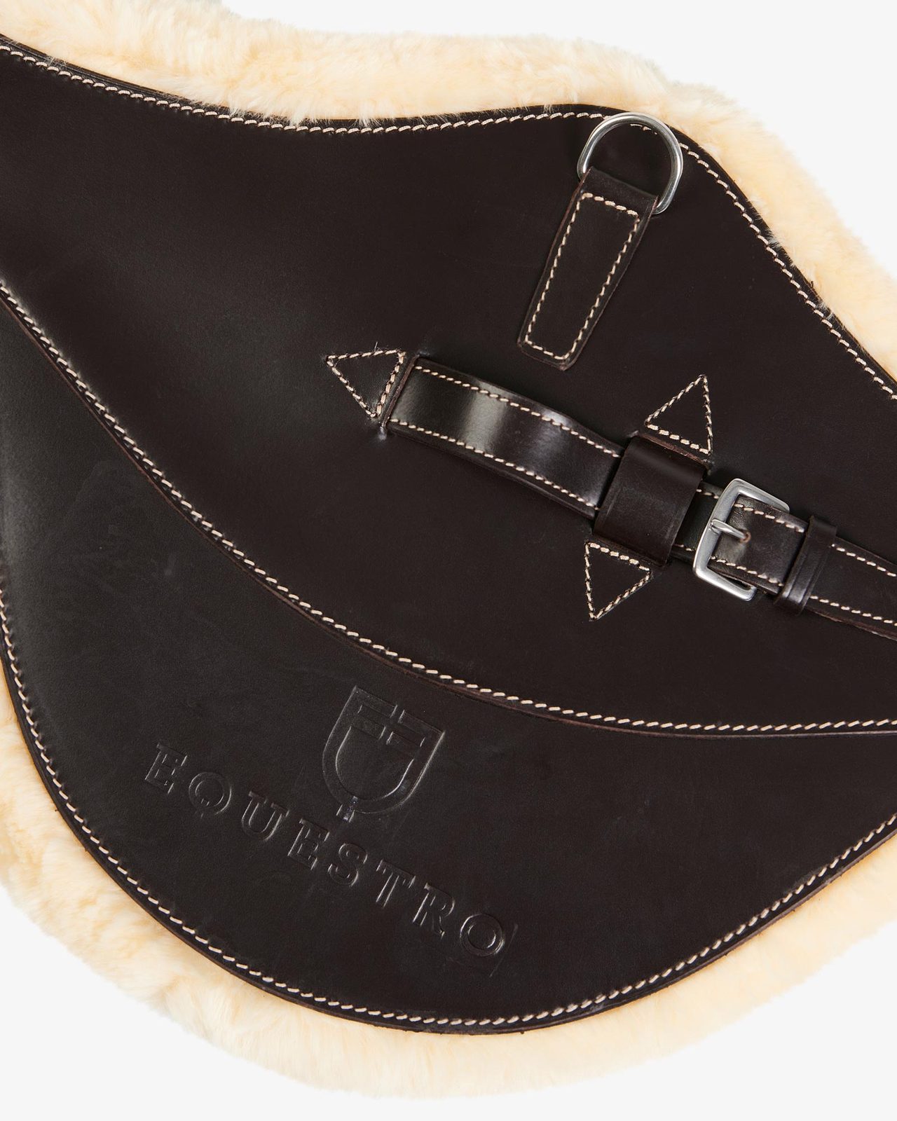 Jumping girth with belly guard for English saddle